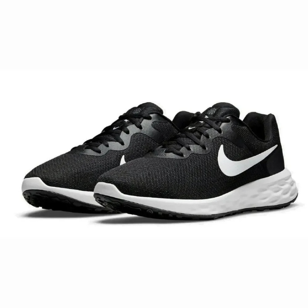 Nike Revolution 6โNN Running Shoes DC3729 003 Black/White Size 5
